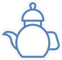 Tea Pot Vector Icon Style