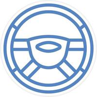 Steering Wheel Vector Icon Style