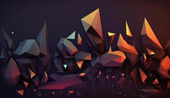 . . Low poly abstract geometric pattern art. Can be used for graphic design. Illustration. photo