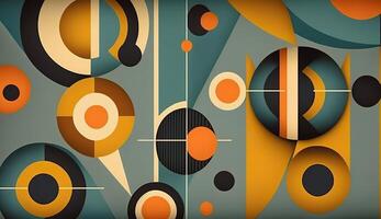 . . Abstract bauhaus art pattern wallaper. Can be used for poster or decoration. Graphic photo