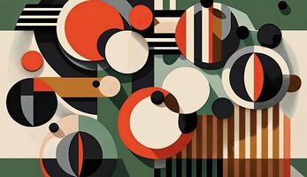 . . Abstract bauhaus art pattern wallaper. Can be used for poster or decoration. Graphic photo