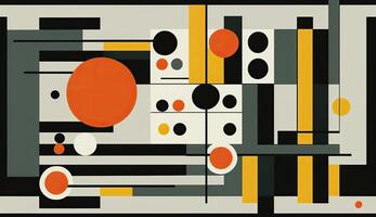 . . Abstract bauhaus art pattern wallaper. Can be used for poster or decoration. Graphic photo