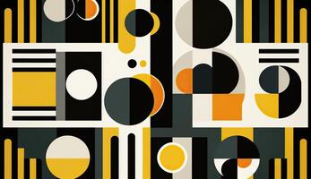 . . Abstract bauhaus art pattern wallaper. Can be used for poster or decoration. Graphic photo