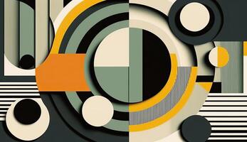 . . Abstract bauhaus art pattern wallaper. Can be used for poster or decoration. Graphic photo