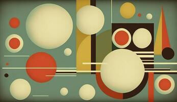 . . Abstract bauhaus art pattern wallaper. Can be used for poster or decoration. Graphic photo