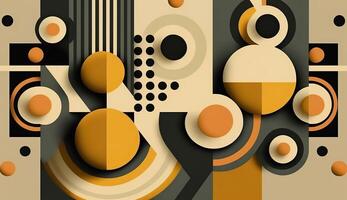 . . Abstract bauhaus art pattern wallaper. Can be used for poster or decoration. Graphic photo