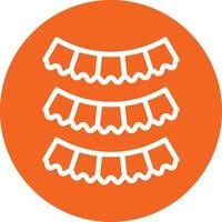 New Year Flags Vector Icon Design