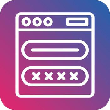 Login Vector Icon Design