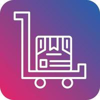 Trolley Vector Icon Design