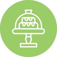 Cake Dome Vector Icon Design