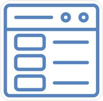 Web Layout Vector Icon Style