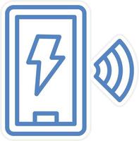 Wireless Charger Vector Icon Style