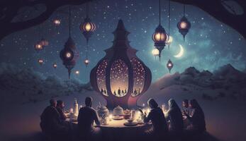 Banner for Ramadan Kareem, photo