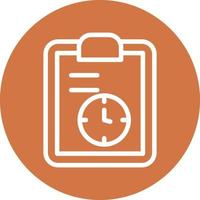 Tasks Schedule Vector Icon Design