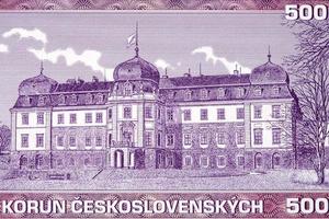 Lany Castle from Czechoslovak money photo