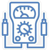 Voltmeter Vector Icon Style