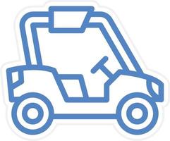 Buggy Car Vector Icon Style