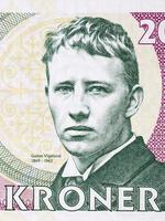 Gustav Vigeland a portrait from money photo