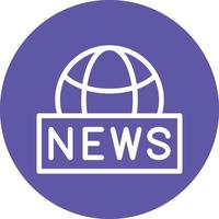 Global News Vector Icon Design