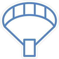 paracaídas vector icono estilo