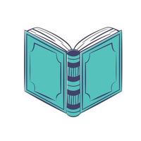 Open book with abstract pattern on the cover vector