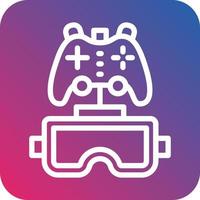 Vr Gaming Vector Icon Design