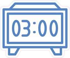Digital Clock Vector Icon Style