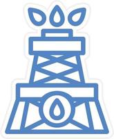 Drilling Oil Vector Icon Style