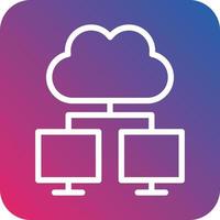 Cloud computing Vector Icon Design