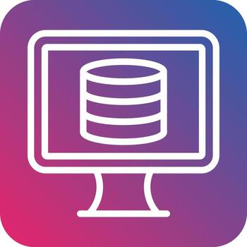diseño de icono de vector de base de datos