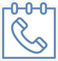Schedule Call Vector Icon Style