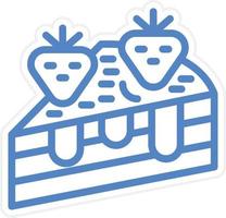 Cake Piece Vector Icon Style