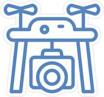 Drone Camera Vector Icon Style