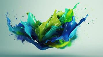 abstract paint background with twirls photo