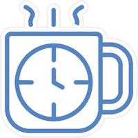 Coffee Time Vector Icon Style