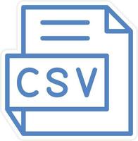 CSV Vector Icon Style