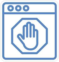 AD Blocker Vector Icon Style