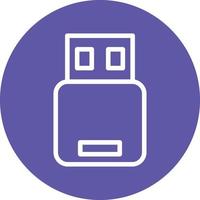 USB Stick Vector Icon Design