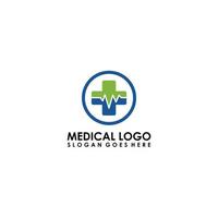 salud cuidado médico logo diseño inspiración vector