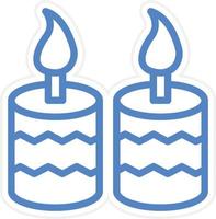 Candle Vector Icon Style