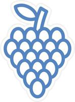 Grapes Vector Icon Style