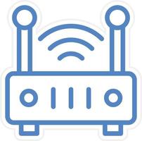 Wifi Router Vector Icon Style