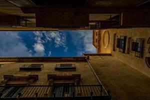 historic tenement house in Alicante on a summer day landmark photo