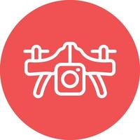 Camera Drone Vector Icon Design