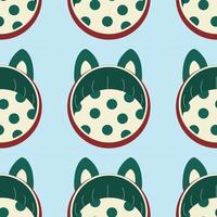 Pattern with bedding, pillow for animals, cats, dogs, pet care. vector