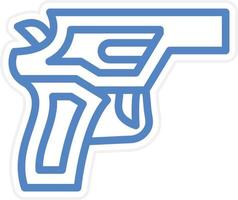 Revolver Vector Icon Style