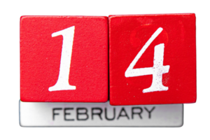 Red calendar isolated on a transparent background png