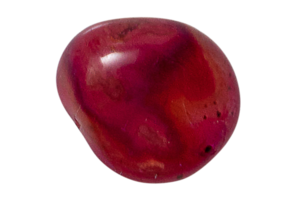 Red gemstone isolated on a transparent background png