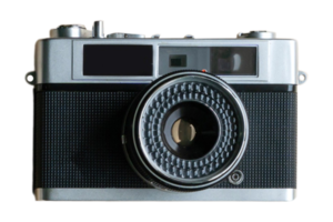 Classic camera isolated on a transparent background png
