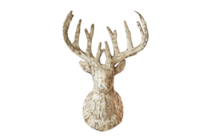 Beige reindeer isolated on a transparent background png